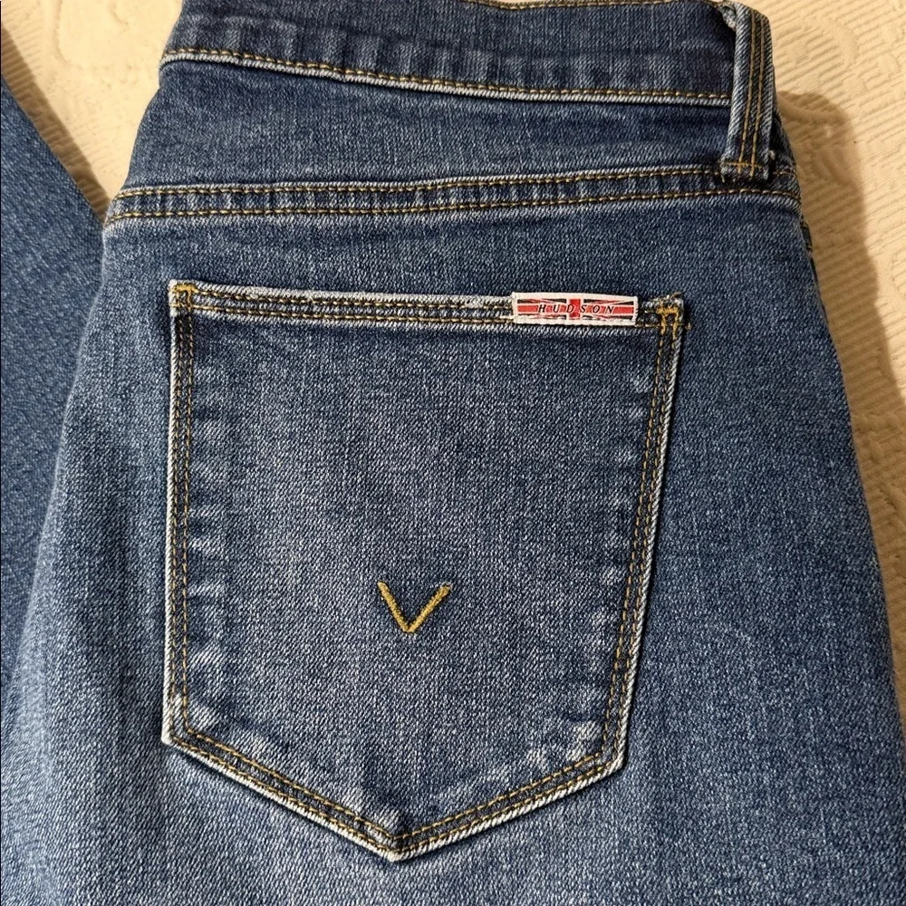 Hudson Blair Jeans Dark Blue High Rise Boot Leg Denim. Size 31